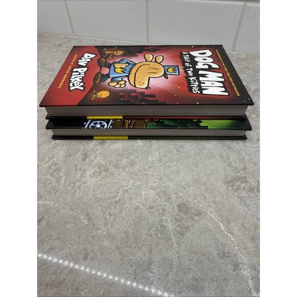 DOG MAN Hardcover lot of 2 books: Unleashed + Tale of Two Kitties. New - Picture 5 of 8